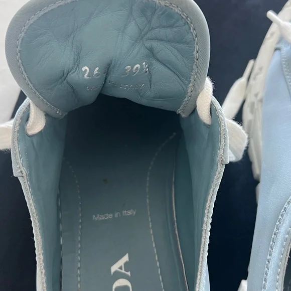 Prada Light Blue Sneakers with White Details - Picture 2 of 4